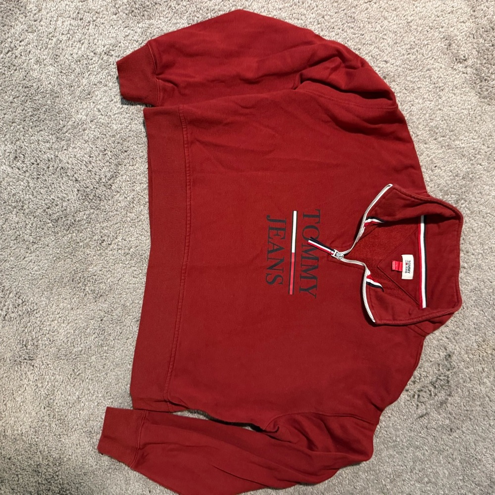 Tommy Hilfiger woman’s cropped Sweater hoodie y2k vintage 90s